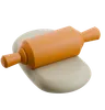 Rolling Pin With Dough