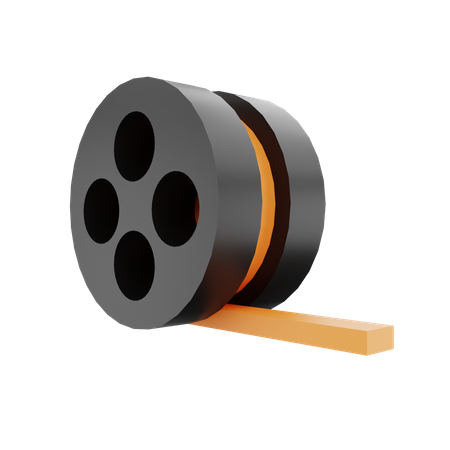 Rollo de cine  3D Icon