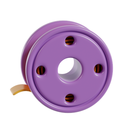 Rollo de cine  3D Icon