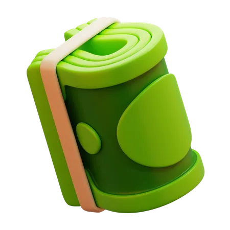 Rollo de dinero  3D Icon