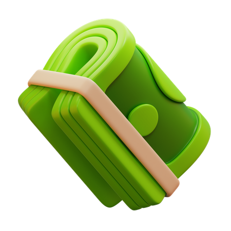 Rollo de dinero  3D Icon