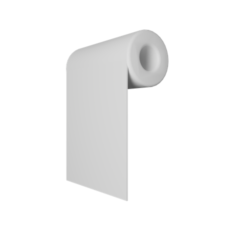 Rollo de papel  3D Icon