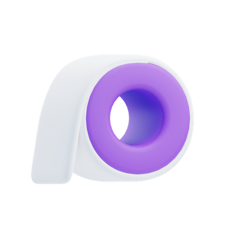 Rollo de papel  3D Icon