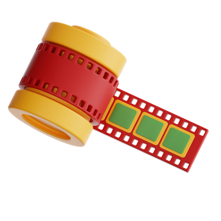 Rollo de película  3D Icon