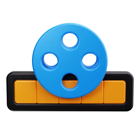 Carrete de película  3D Icon