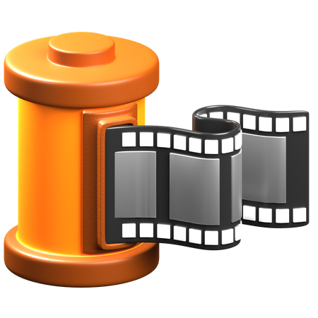 Rollo de película  3D Icon