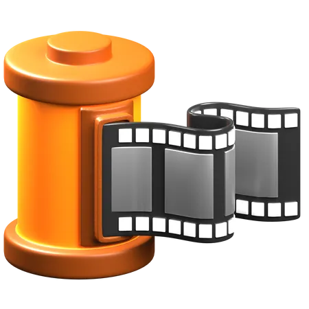 Rollo de película  3D Icon