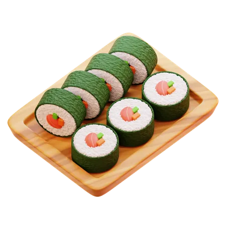 Rollo de sushi  3D Icon