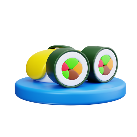 Rollo de sushi  3D Icon