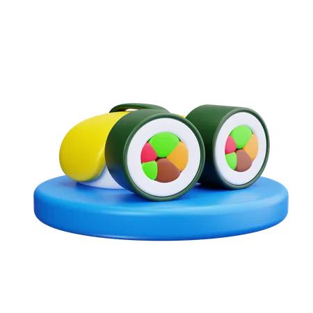 Rollo de sushi  3D Icon