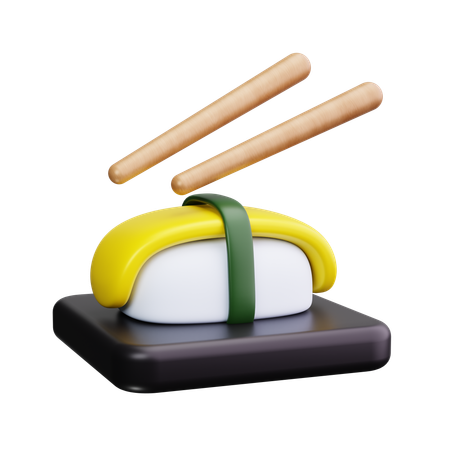 Rollo de sushi  3D Icon