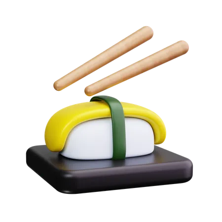 Rollo de sushi  3D Icon