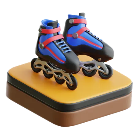 Roller Skates  3D Icon