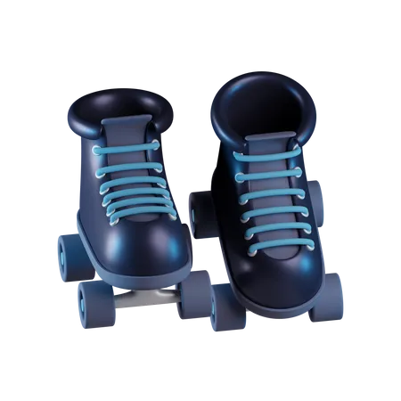 Roller Skates  3D Icon