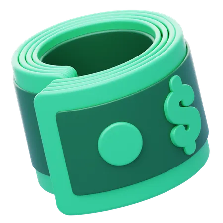 Rolo de banco  3D Icon