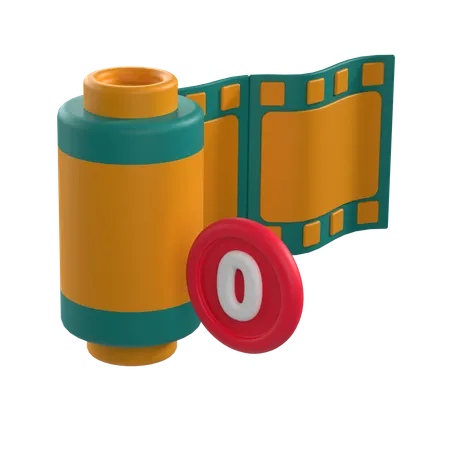 Rolo de câmera vazio  3D Icon