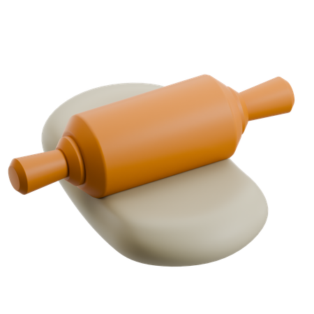Rolo com Massa  3D Icon
