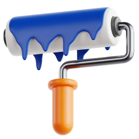 Rolo de pintura  3D Icon