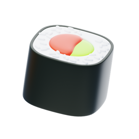 Rolo de sushi  3D Icon