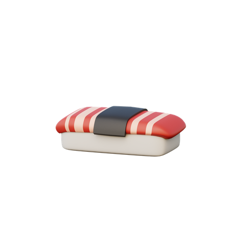 Rolo de sushi  3D Illustration