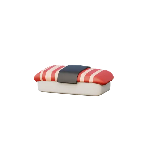 Rolo de sushi  3D Illustration