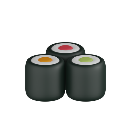 Rolo de sushi  3D Icon