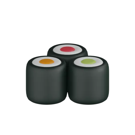 Rolo de sushi  3D Icon