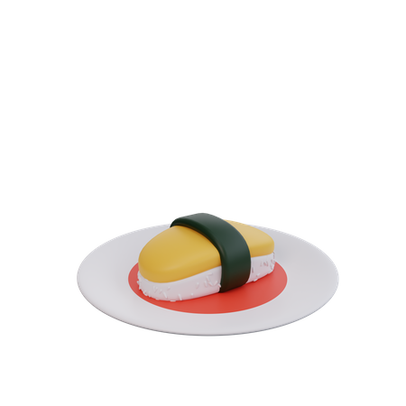 Rolo de sushi  3D Icon