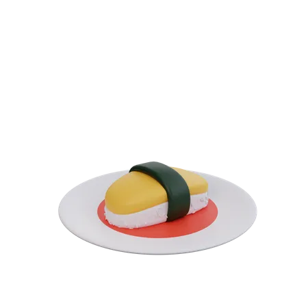 Rolo de sushi  3D Icon