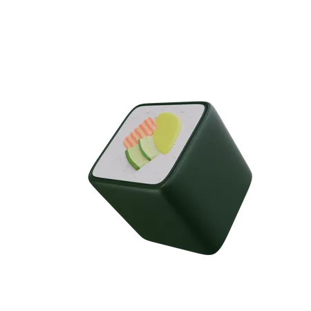 Rolo de sushi  3D Icon