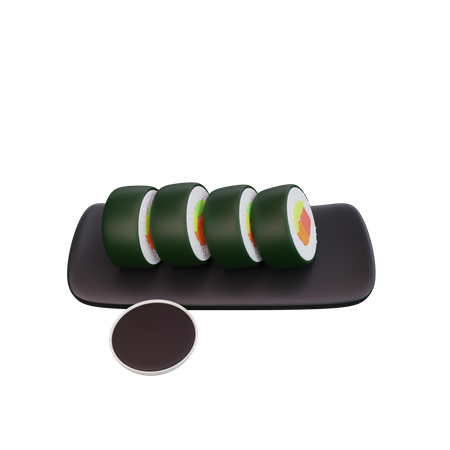 Rolo de sushi  3D Icon