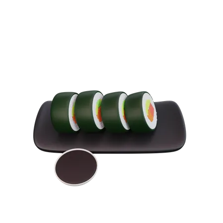 Rolo de sushi  3D Icon