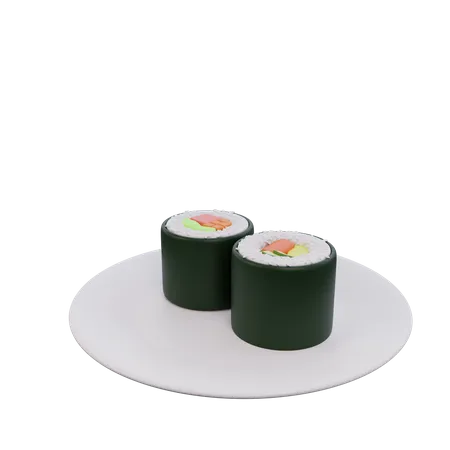 Rolo de sushi  3D Icon