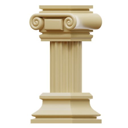 Roman Pole  3D Illustration