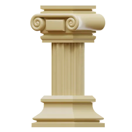 Roman Pole 3D Illustration