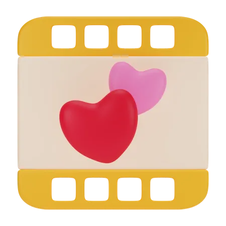 Romance Movie 3D Icon