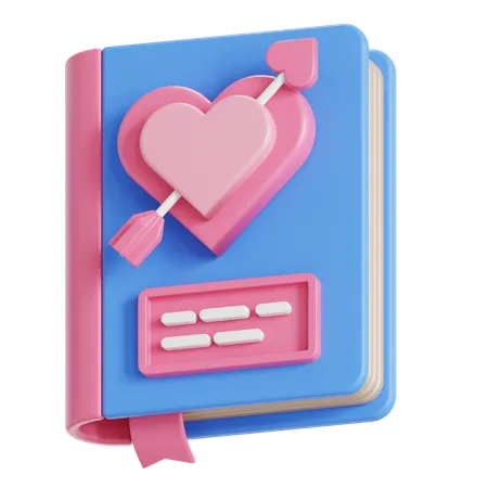 Romance novel  3D Icon