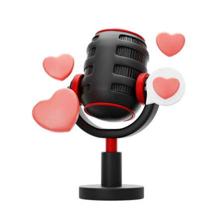 Romance Podcast  3D Icon