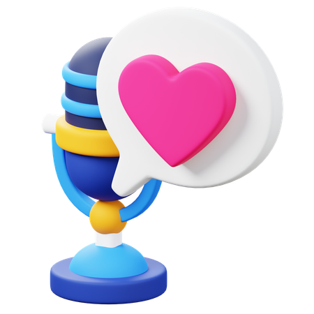 Romance Podcast  3D Icon