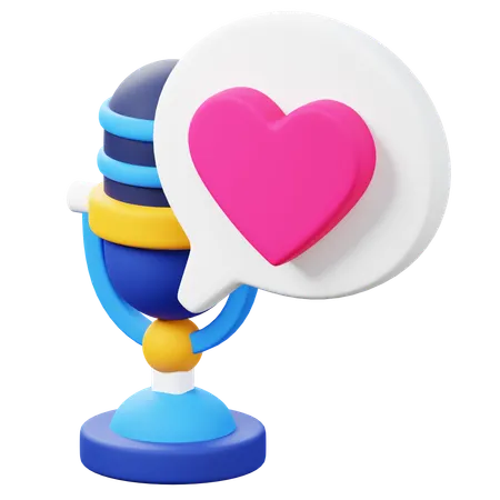 Romance Podcast  3D Icon