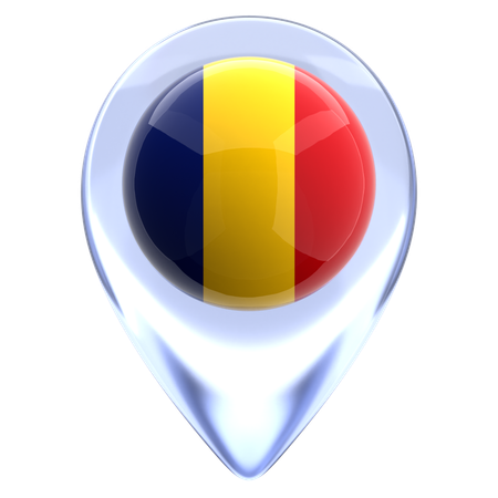 Romania  3D Icon