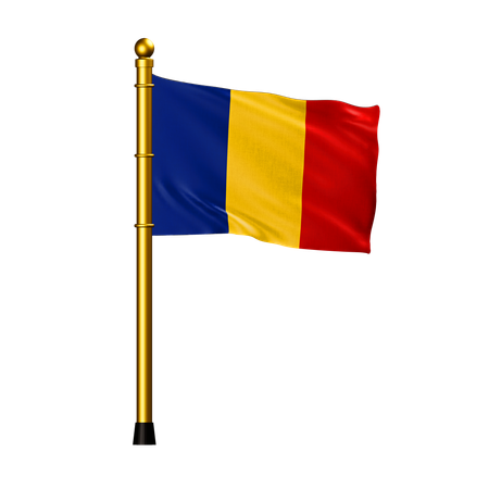 Romania Flag  3D Icon