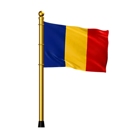 Romania Flag  3D Icon