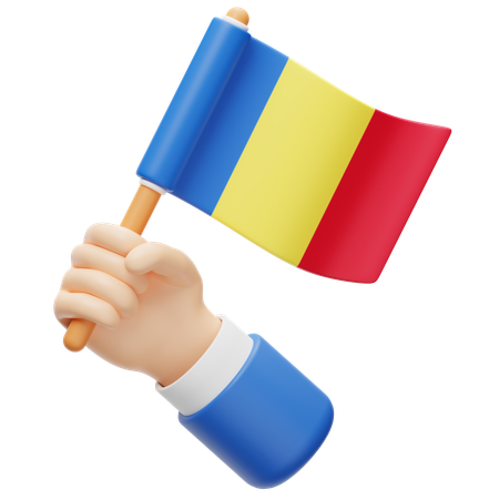 Romania Flag  3D Icon
