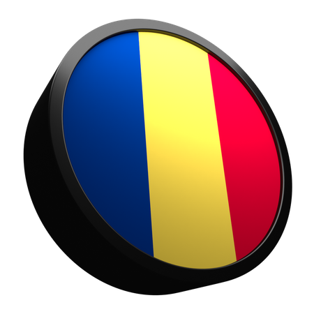 Romania Flag  3D Illustration