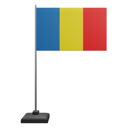 Romania Flag  3D Icon