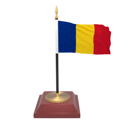 Romania flag  3D Icon