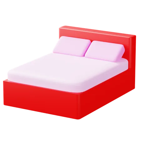 Romantic Bed  3D Icon