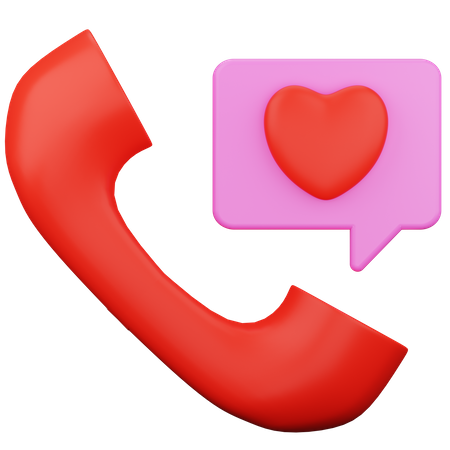 Romantic Call  3D Icon