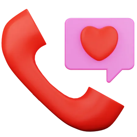 Romantic Call  3D Icon